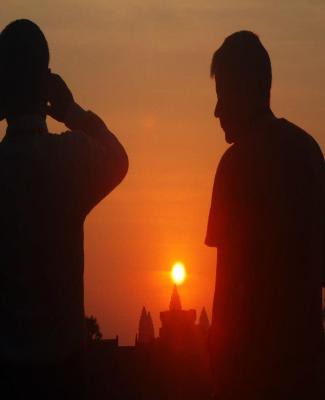 bayon temple, booking tuk tuk in siem reap, siem reap tuk tuk service, tuk tuk travel around angkor, taxi service, travel in asia, group booking transport in siem reap